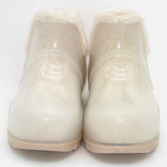 UGG Raincloud Clear Natural Waterproof Rain Boots, Sz 9 - Picture 4 of 9